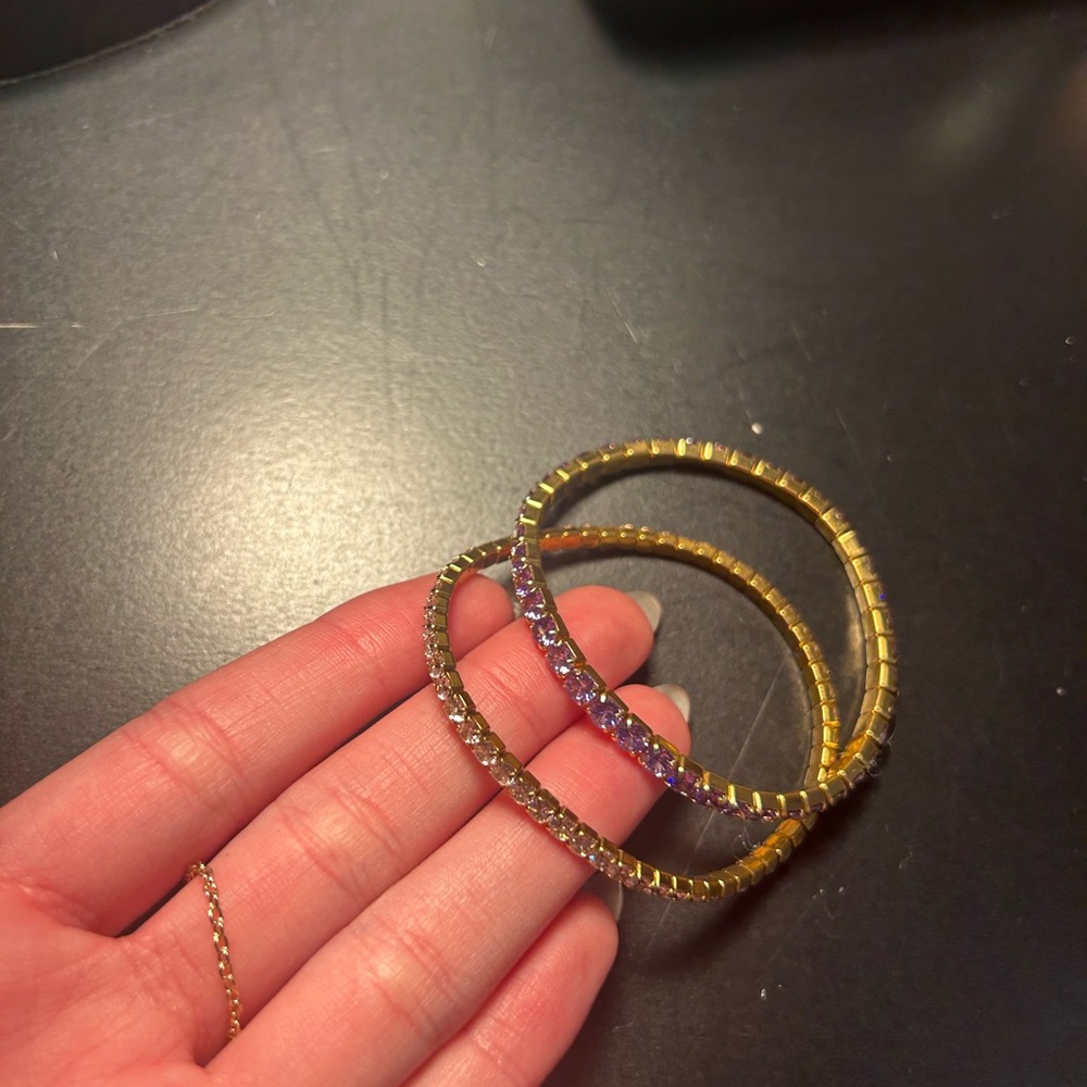 Elegant Gold and Silver Women's Bracelet Set